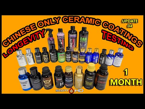 28 WAY CHINESE COATINGS LONGEVITY TEST  - UPDATE 04 - 1 MONTH