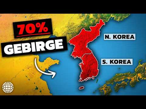 Die verrückte Geographie von Nord- und Südkorea