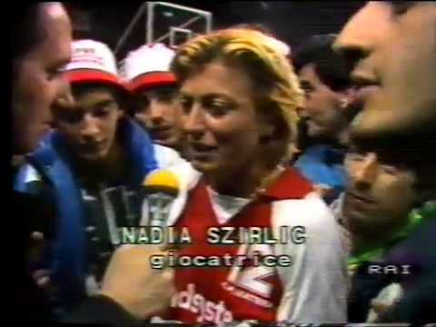 1987 1988: servizio RAI da Perugia sulal promozione della pallavolo PVF "Landsystem" MATERA in A/1