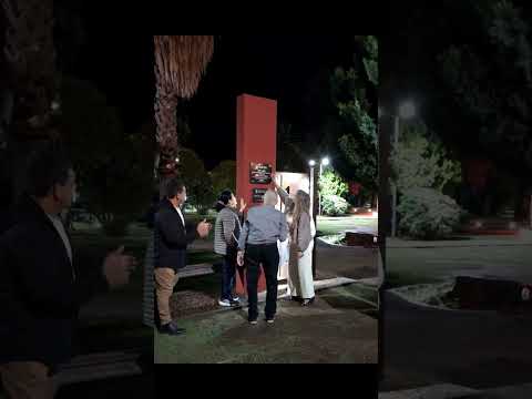 Descubrimiento placa 150° Aviversario de Obispo Trejo