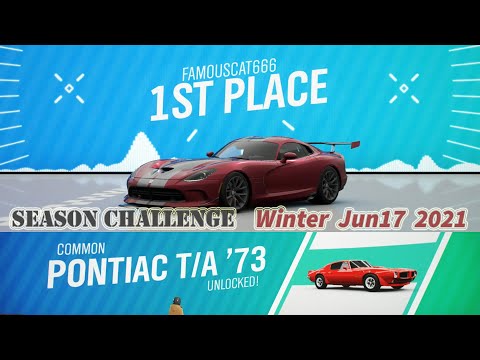 Forza Horizon 4 - How to win Pontiac T/A '73 on Winter Season Event | Forza 4 Xbox one gameplay