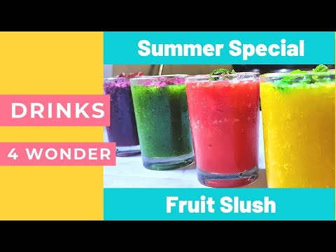 Fruit Slush!! Natural Organic and Healthy Slush - Summer Drinks - by Sheeja Edward