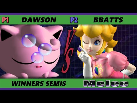 S@X 406 Online Winners Semis - Bbatts (Peach) Vs. Dawson (Jigglypuff) Smash Melee - SSBM