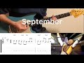 Earth, Wind & Fire - September (guitar cover with tabs & chords)