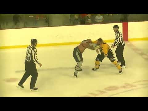 Fight/Bagarre Dave Hamel vs Martin Trempe 22 octobre 2022