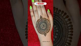 Gol tikki Backhand Mehndi Designs for Rakhi 2021 #shorts