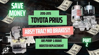 Prius ABS Pump & Brake Booster Replacement - Full Brake Bleed Procedure - Tutorial - Part 2