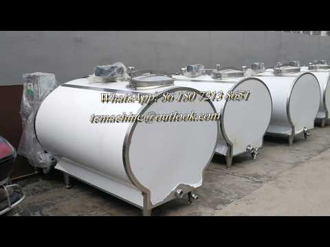 Horizontal milk cooling tank 1000 liter- 15,000 liter