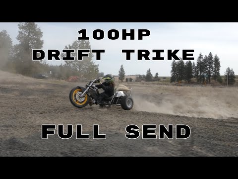 100 Horsepower Drift Trike Pt16 FULL SEND DRIFTING!