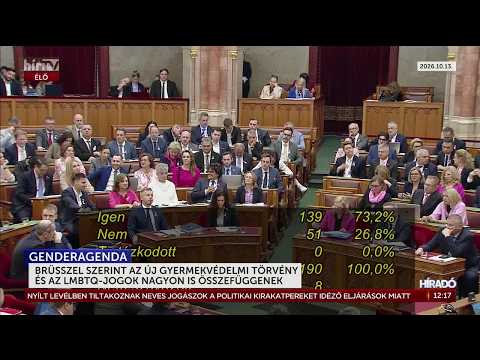 Az új gyermekvédelmi törvény és az LMBTQ-jogok nagyon is összefüggnek Brüsszel szerint - HírTV