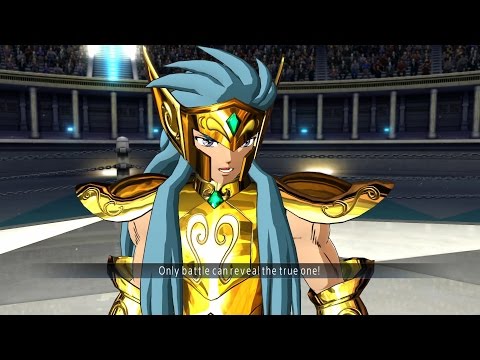 Saint Seiya Soldier's Soul: Aquarius Camus Gold Cloth Moveset Gameplay [PS4] (English)