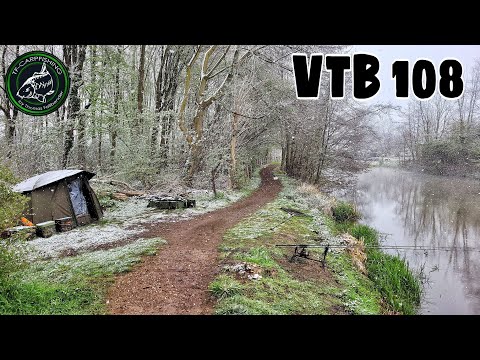 Carp fishing VTB 108 - In typical April weather on the small river