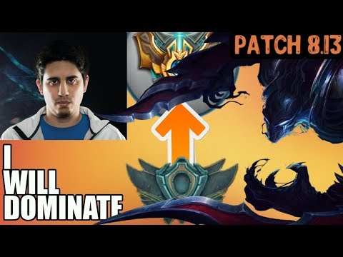 UNRANKED to CHALLENGER | IWillDominate | NOCTURNE vs OLAF | NOCTURNE Jungle | Patch 8.13