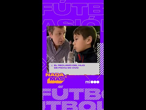 El reclamo del hijo de Pichu en vivo