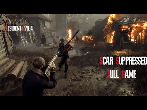 Scar Suppressed (Mod) Full Gameplay - Resident Evil 4 Remake (Professional) 4K 60Fps