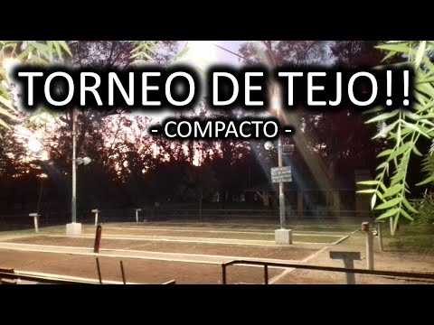 MUY BUEN TORNEO DE TEJO EN EL PARQUE GRAL. SAN MARTIN