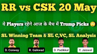 rr vs csk dream11 team | rajasthan vs chennai dream11 team prediction | dream11 team of today match
