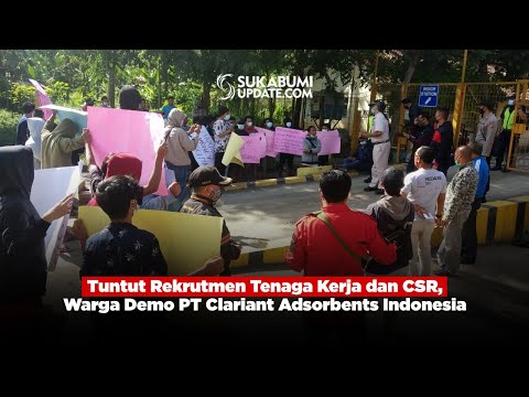 Tuntut Rekrutmen Tenaga Kerja dan CSR, Warga Demo PT Clariant Adsorbents Indonesia
