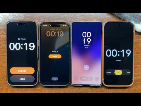 iOS 26 Beta vs iOS 18 vs One UI 7 0 vs Pixel Experience UI Alarm & Timer Alerts + My Cats