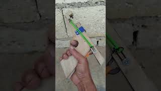 How to Make a Wooden Slingshot Gun #shorts