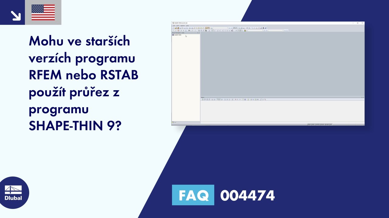 [EN] FAQ 004474 | Je možné ve starších verzích programu RFEM použít průřez z programu SHAPE-THIN 9 ...