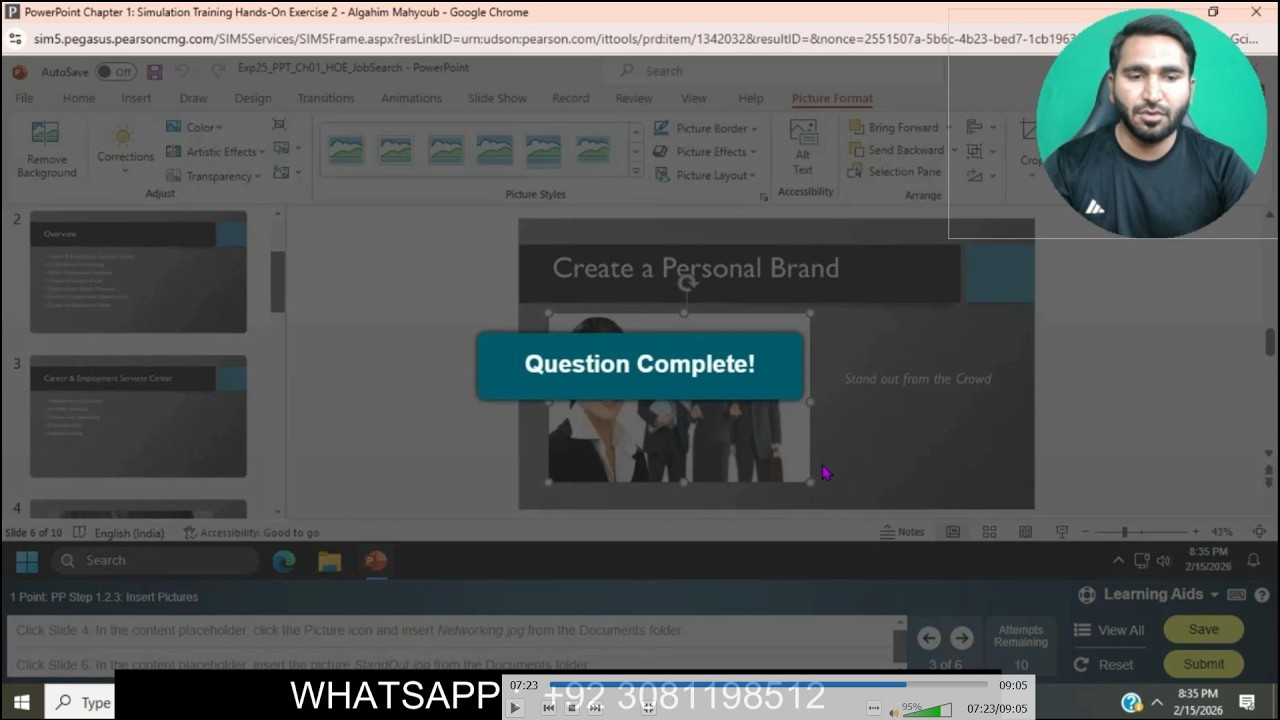 PowerPoint Chapter 1: Simulation Training Hands-On Exercise 2 | PowerPoint Chapter 1 Simulation