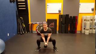 Dumbbell Sumo Squat with Torso Twist