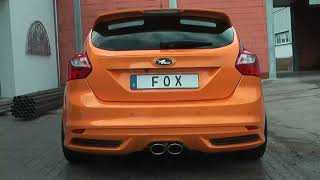Video: Fox Edelstahl Sportauspuff Mittig Ford Focus 3 ST Video: Fox Edelstahl Sportauspuff Mittig Ford Focus 3 ST