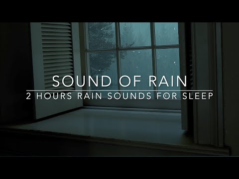 Rain and Thunder Sounds for Sleep - 2 hours rain on window sounds for sleep