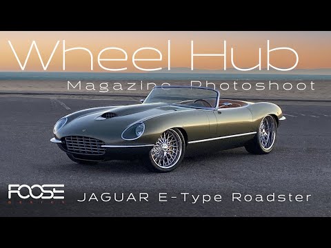 Foose Design | '74 Jaguar E-Type Roadster | Behind the Scenes Wheel Hub Magazine Photoshoot