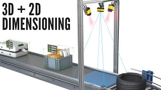 3D + 2D Dimensioning with Cognex Logistics 3D-A1000