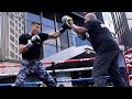 SERGIY DEREVYANCHENKO'S FULL WORKOUT FOR GENNADY GOLOVKIN - FIRES OFF COMBOS CLOSE RANGE ON PADS