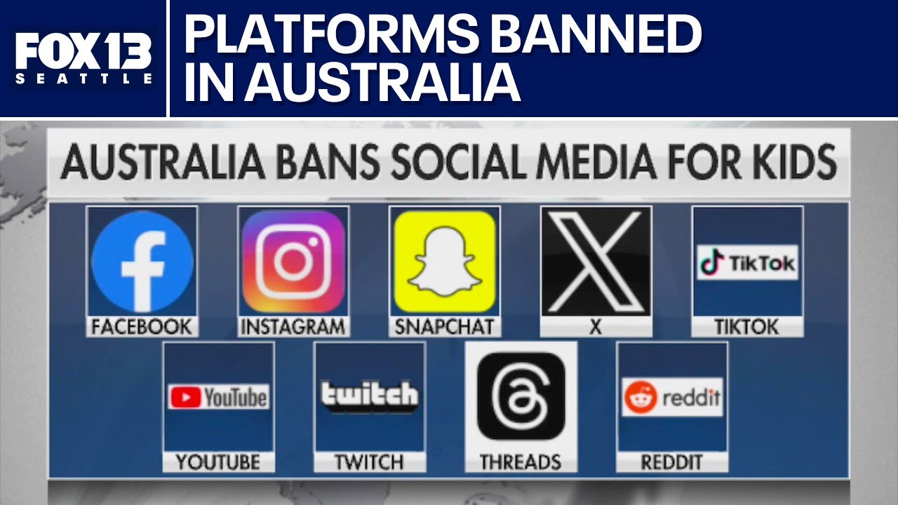 Australia bans social media platforms for kids under 16 | FOX 13 Seattle