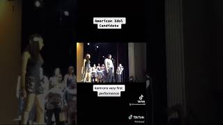 My bro may seem shy, but he’s use to this👀 #abc #americanidol #music #kamron #lionelrichie #singing