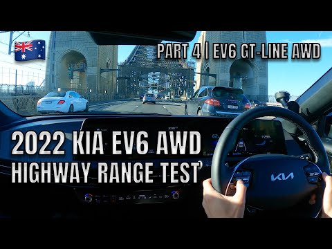 2022 KIA EV6 RANGE TEST HIGHWAY DRIVING GT-LINE AWD AUSTRALIA | PART 4