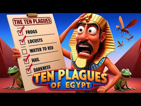 The Ten Plagues of Egypt in 4 minutes  | Animated Bible Story