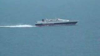 preview picture of video 'Viking passes Laxey on 30 March 2008'