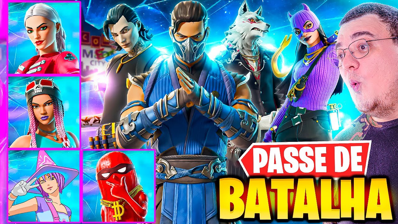 NOVO PASSE DE BATALHA DA NOVA TEMPORADA 2 DO CAPITULO 6 DO FORTNITE SUB ZERO MORTAL KOMBAT