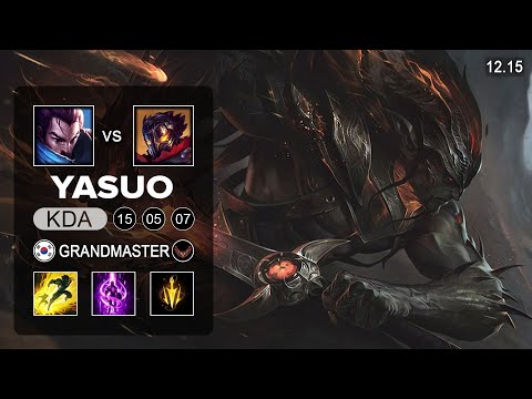 Yasuo vs Viktor Mid - KR Grandmaster - Patch 12.15 Season 12