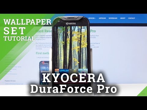 How to Select Wallpaper on KYOCERA DuraForce Pro