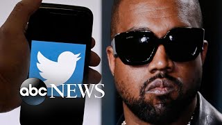 Kanye West’s Twitter account suspended after antisemitic remarks l ABC News