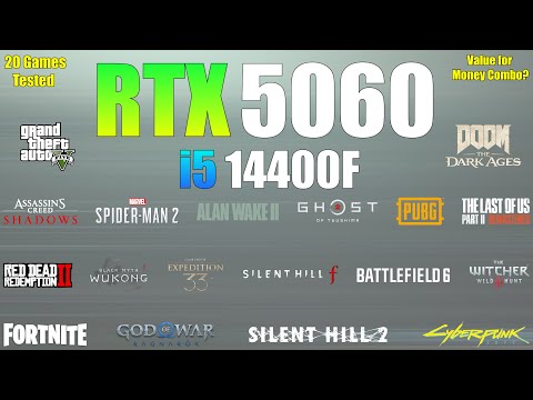 RTX 5060 + i5 14th 14400F : 20 Games Tested - Value for Money Combo?