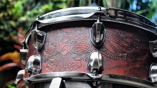 Video thumbnail for Mapex Black Panther "WARBIRD" Sign. Chris Adler 12x5,5 (snare sounding test) by drumunited 55