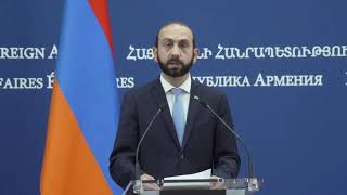 ՀՀ ԱԳ նախարար Արարատ Միրզոյանի խոսքը Չեխիայի ԱԳ նախարար Յակուբ Կուլհանեկի հետ մամուլի համար համատեղ հայտարարության ժամանակ