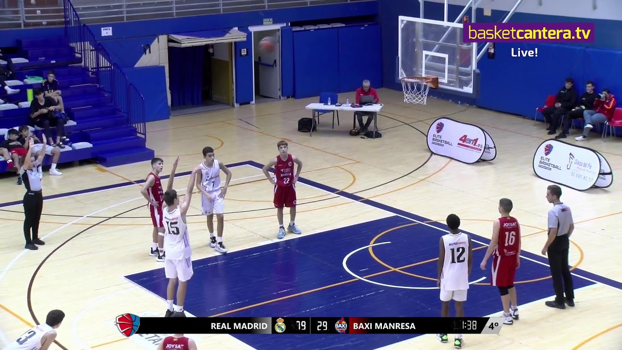 U14M. REAL MADRID vs BAXI MANRESA.- 3/4 puesto Torneo Canteras ACB 2022 #BasketCantera.TV