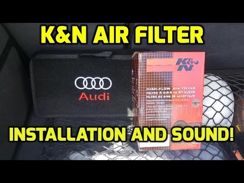 k&n Air Filter | Installation And Sound In Audi A3 Turbo ✔