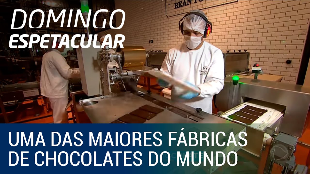 Domingo Espetacular entra numa das maiores fábricas de chocolates finos do mundo
