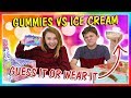GUMMY VS ICE CREAM CHALLENGE We Are The Davises