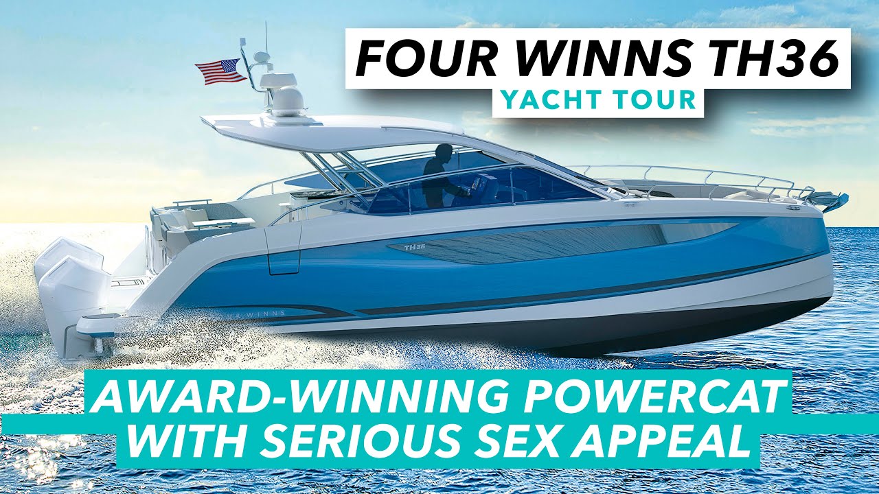 Award-winning powercat with serious sex appeal | Four Winns TH36 yacht tour