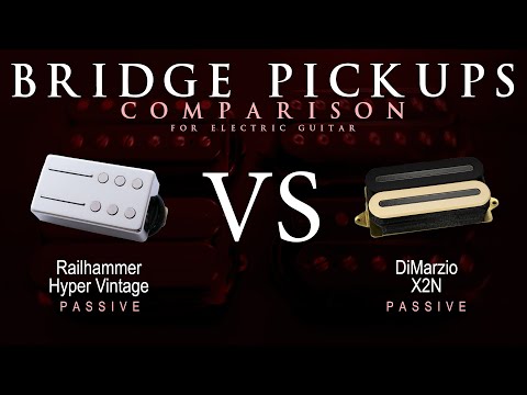 Railhammer HYPER VINTAGE vs DiMarzio X2N - Passive Bridge Guitar Pickup Comparison Tone Demo
